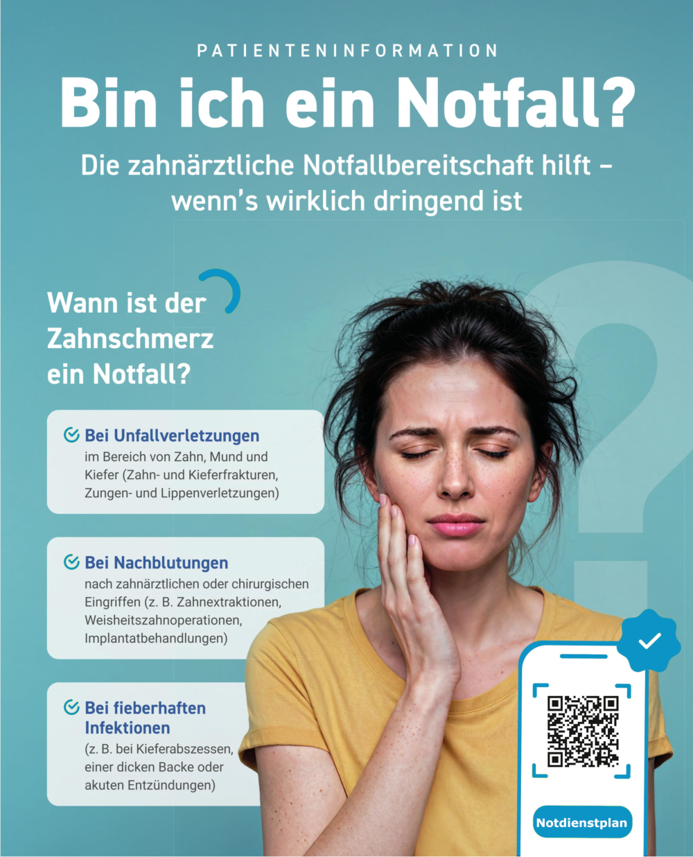 Notdienstbereitschaft Plakat